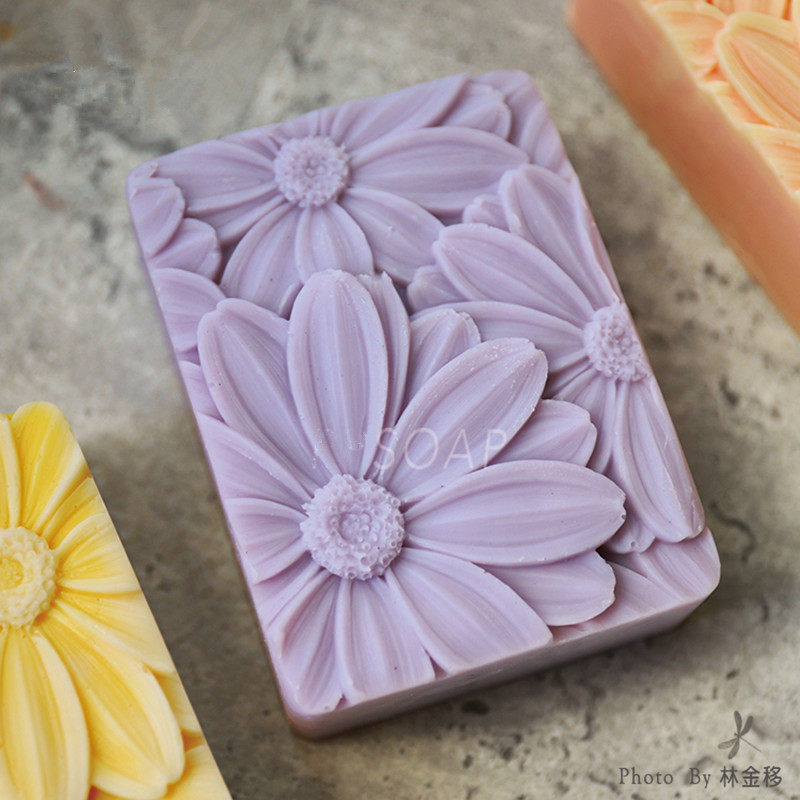 Soap Making Items - Terbaru!!!3d Elegan Sabun Bunga Matahari Cetakan
