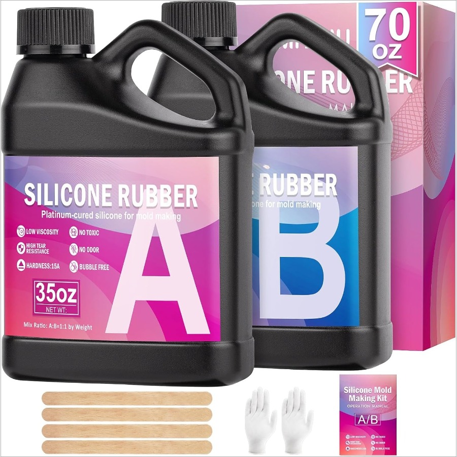 Soap Making Ingredient - Kit Pembuatan Cetakan Silikon, 38.8oz 15A