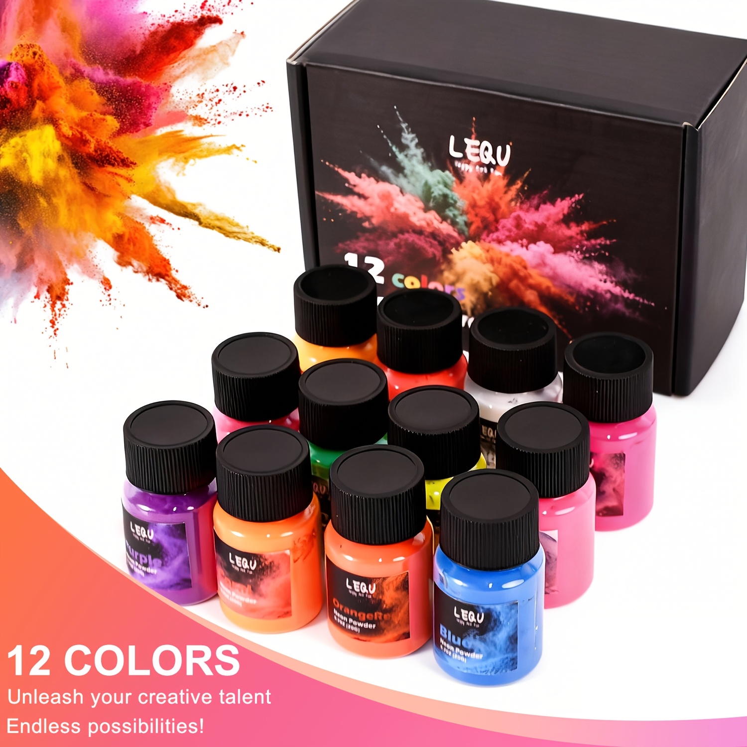 LEQU 12 Warna Bubuk Pigmen Res - Soap Making Ingredient ulasan dan harga