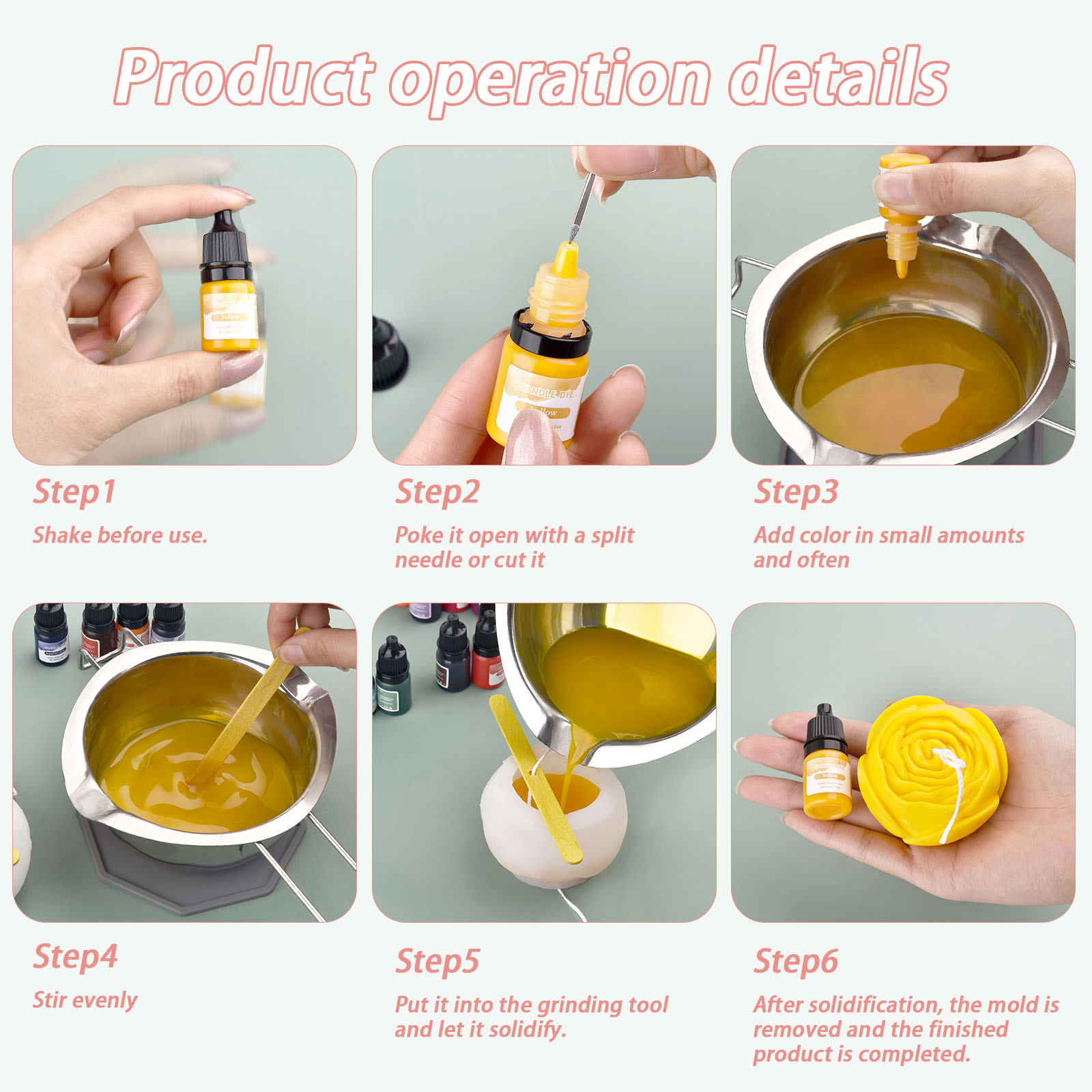 5ml/botol pigmen lilin lilin p - Soap Making Ingredient ulasan dan harga